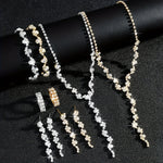 VALERINE | HIGH-END SPARKLE FLOWER JEWELRY SET