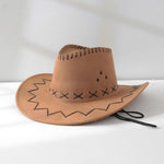 Western cowboy outdoor sun visor knight hat