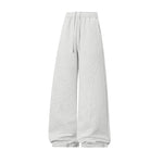 KZZ pants men sweatpants Men's Solid Thermal Lined Drawstring Oversize WaistPants