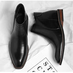 Henry Baxter | Retro High-Top Leather Boots For Men