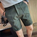 Semi Elastic Waist Casual Shorts