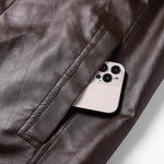 KZZ Men's Winter Leather Jacket