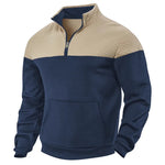 Men's Colour Block Half-Zip Sweatshirt