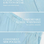KZZ Solid-Color & Striped Short-Sleeve Two-Piece Set