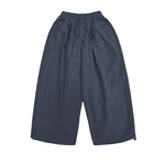 Japanese Retro Zippered Pocket Wide-Leg Pants