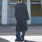 Black Knee-length Trench Coat