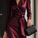 La Scintilla | Satin Dress with Elegant Closure