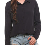 Long Sleeve Chiffon Blouse - Zeagoo (Us Only)