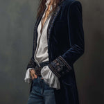 Anastasia | Embroidered Longline Jacket