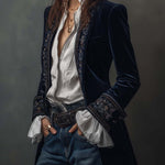 Anastasia | Embroidered Longline Jacket