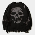 KZZ men's loose casual street soft and comfortable long-sleeved round neck knitted top