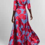 Elegant Mid Sleeve Maxi Dress