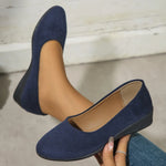 Women's Embossed Wedge Slip-On Shoes