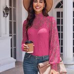 Zeagoo Lace Tops  with Separable Camisole Sexy Blouses Shirts 2 PCS Set