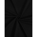 KZZ Men's black crew neck short-sleeved shirt (with flag pattern on the back)