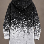 Celeste Monochrome Speckled Hooded Jacket