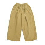 Japanese Retro Zippered Pocket Wide-Leg Pants