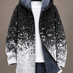 Celeste Monochrome Speckled Hooded Jacket