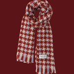 Christmas Fashion Retro Red Christmas Knitted Scarf