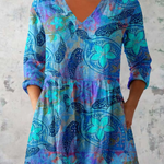 Juliette | Long Blouse with V-Neck