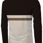 KZZ Men's Casual Long Sleeve Round Neck T-Shirt