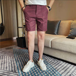 Semi Elastic Waist Casual Shorts
