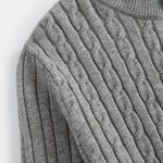 KZZ Men's solid color zipper sweater, fashionable knit long sleeved