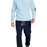 KZZ Men's knitted suit