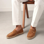 Riviera | Espadrillas in Camoscio — Marrone