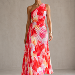 Yanira | Robe Plissée à Épaule Unique
