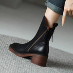 Léonie | Bottines en cuir à talon confortable