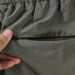 Color-blocked Rolled-up Water-repellent Shorts