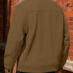 KZZ Men's Corduroy Jacket - Autumn/Winter Warm Collar Casual Coat