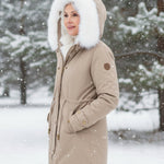 Rina | Parka con Cappuccio Bordato