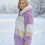 Ombretta | Cappotto Peluche Bicolore