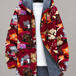 Celestine Geometric Hooded Jacket