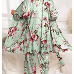 Women's Camisole, Robe & Trouser Lounge Set
