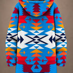 Talia Vibrant Geometric Hooded Jacket