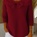 Women’s Casual Bow Knit Pullover
