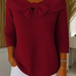 Teresina | Sweater with Bow and Round Neck