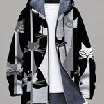 Celeste Modern Cats Hooded Jacket