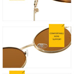 Oval Hollow Sunglasses