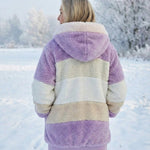 Ombretta | Cappotto Peluche Bicolore