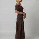 Calen | Robe Midi à Épaules Dénudées
