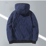 KZZ Men's Winter Warm Jacket with Fleece Lining Polyester Fiber Material Coats