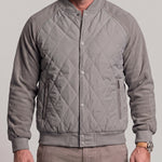 KZZ Men's Solid-Color Raglan-Sleeve Button-Front Thickened Jacket