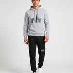 KZZ Men's Letter-Print Hoodie and Joggers