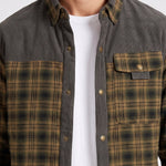 KZZ Men's Plaid Shirt Jacket