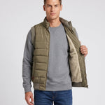 KZZ Men's Solid-Color Zipper-Pocket Vest