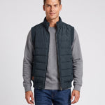 KZZ Men's Solid-Color Zipper-Pocket Vest